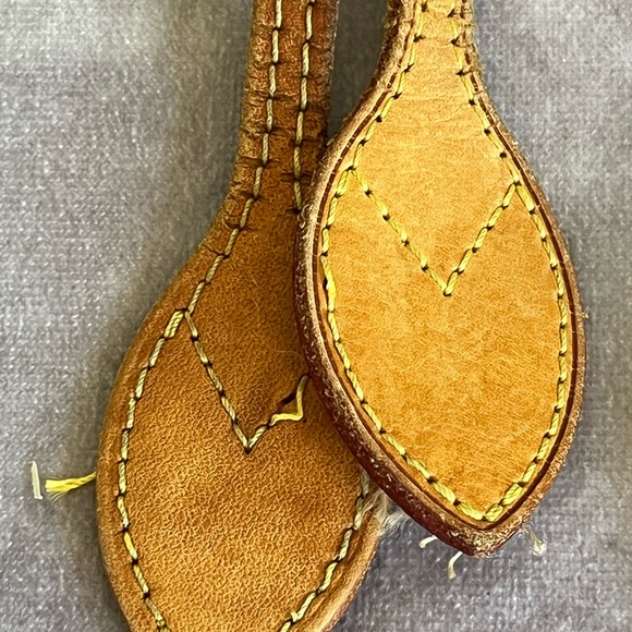 Authentic Louis Vuitton Heatstamped Vachetta Neverfull Replacement Straps b25 - Picture 3 of 10